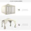 Pavillon de jardin, abri de jardin avec toit à 2 niveaux et filet, structure en acier-113633063-113633064-113633065