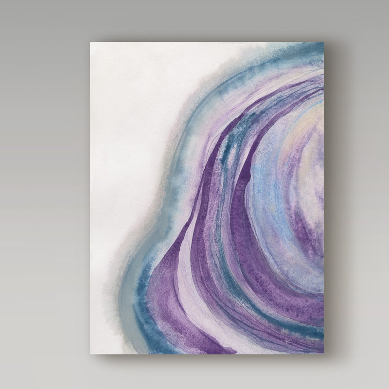 Watercolor Geode II by Chris Paschke - Print on Canvas, 32" H x 24" W x 2" D