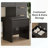 Vanity Table with LED Mirror, Charging Station, 5 Drawers and Stool-256438921