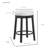 Modern Gray 24" Counter Stool with 360Â° Swivel Function-1696957844-1696957847