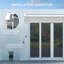 Dakota Fields Grey Cover Retractable Patio Awning-554682844
