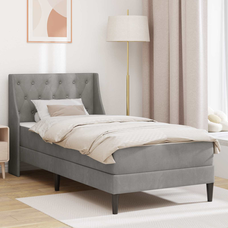 Bed, Single (3'), Light Grey