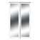 Renin 81'' Solid + Manufactured Wood Mirrored Sliding Closet Doors ...