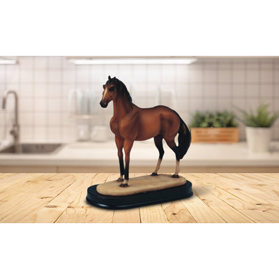 Figurine cheval brun 4 "