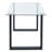 Adymn Glass Top Metal Base Dining Table-452526803