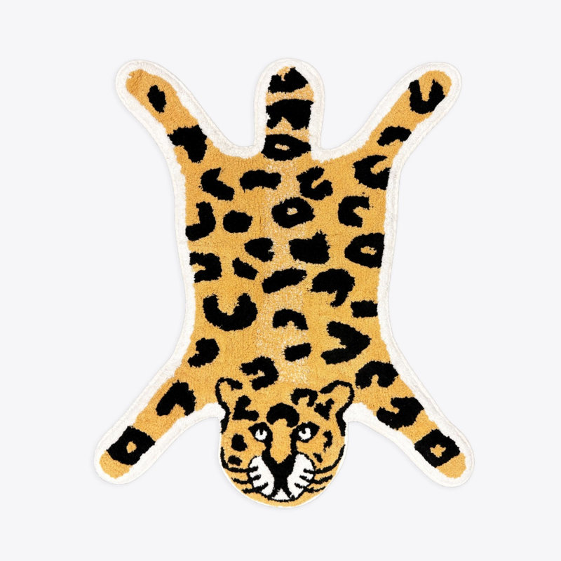 Shaped Leopard Rug