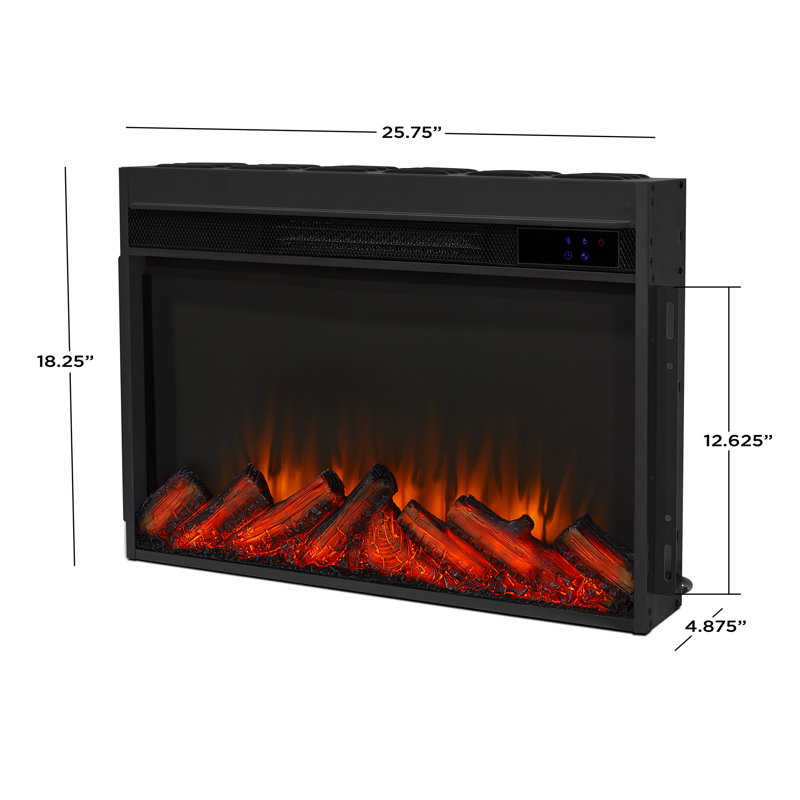 Crawford 47" Slim Electric Fireplace by Real Flame, White