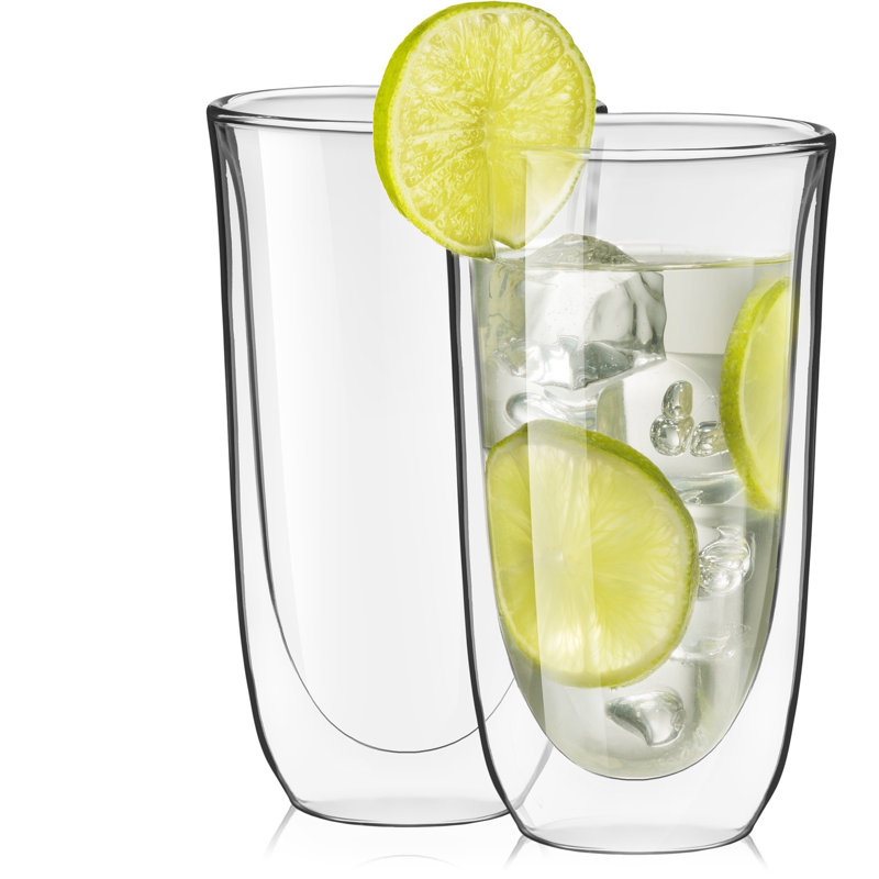 JoyJolt Spike Double Wall Glass,13.5oz.