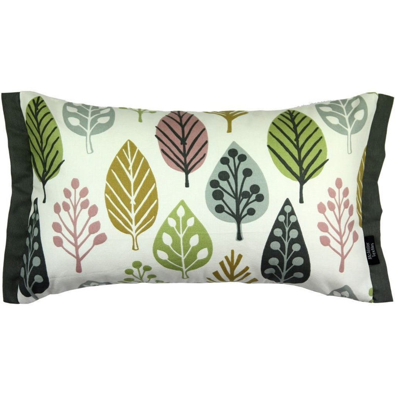 Alexys Floral Rectangular Cushion Cover, 30 x 50cm, Blush Pink