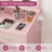 Vanity Desk with Mirror and Lights, Makeup Vanity with Power Outlet-1227050841
