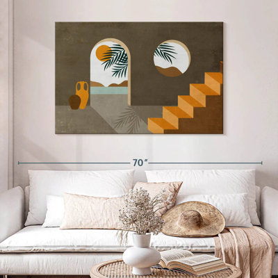 Lilie Mid-Century intérieur abstrait