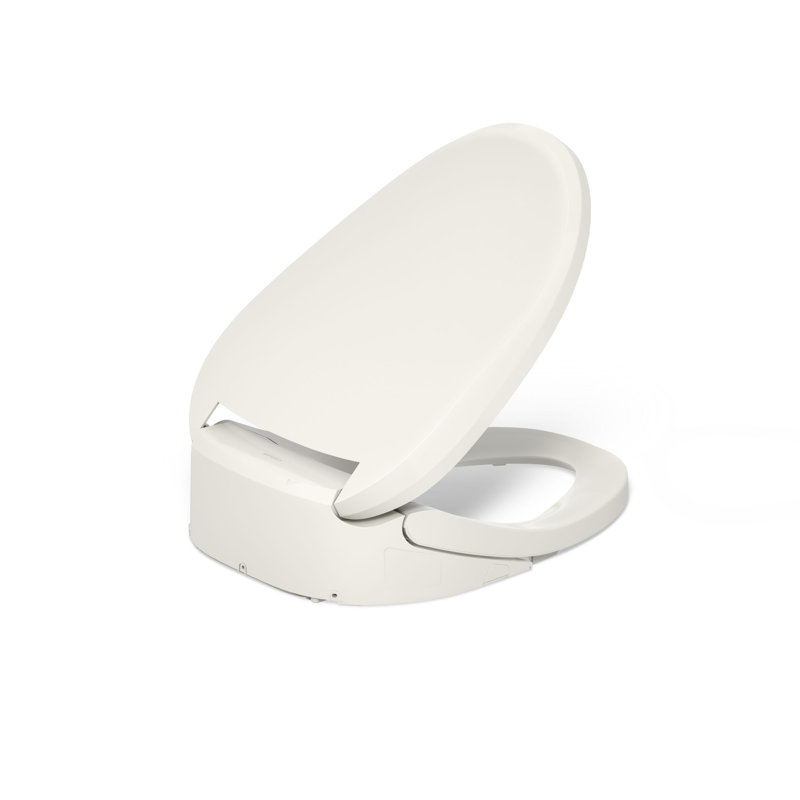 PureWash E820 Elongated Bidet Toilet Seat, Heated Bidet for Existing Toilets with Remote Control, Biscuit