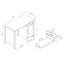 Table d'écriture pour ordinateur portable avec tiroir pour bureau / maison, 39 po