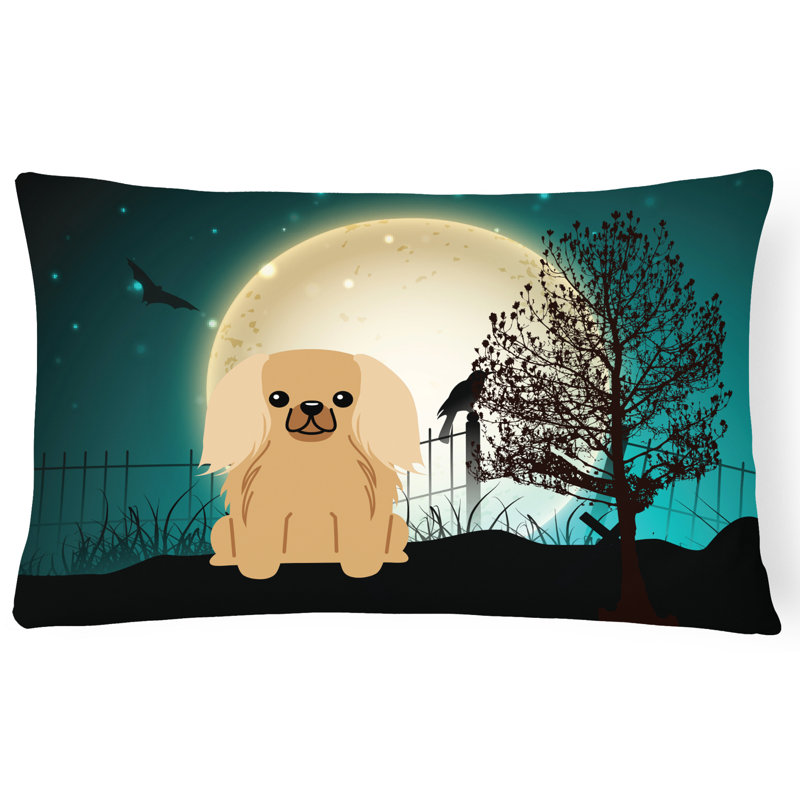 Coussin lombaire intérieur / extérieur Halloween, Fauve