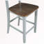 Ensemble de table de salle à manger 5 pièces à hauteur de comptoir en bois avec abattant, ensemble de cuisine avec support à vin et tiroirs-1428563926-1428563927-1428563924