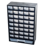 Stalwart 41 Compartment Hardware Storage Box - Tool Organizer for Storing Beads, Toys, Nuts, Bolts