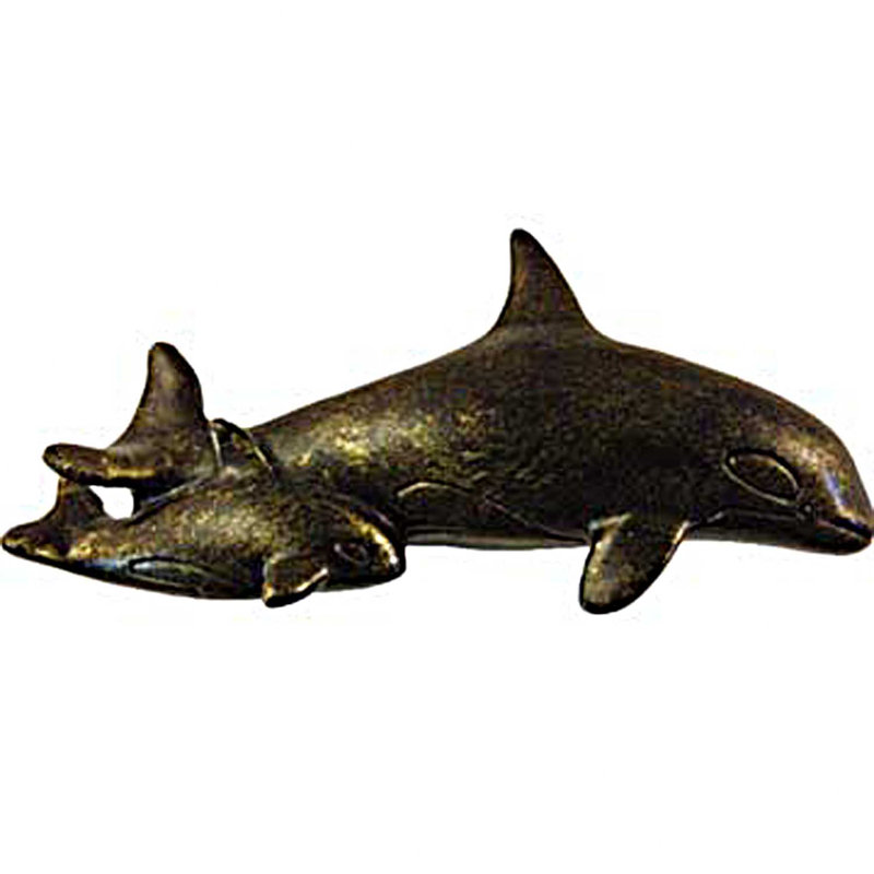 Poignée fantaisie surdimensionnée Coastal Lake, Bronze noir