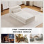 Monoplace avec 1 repose-pieds (blanc)