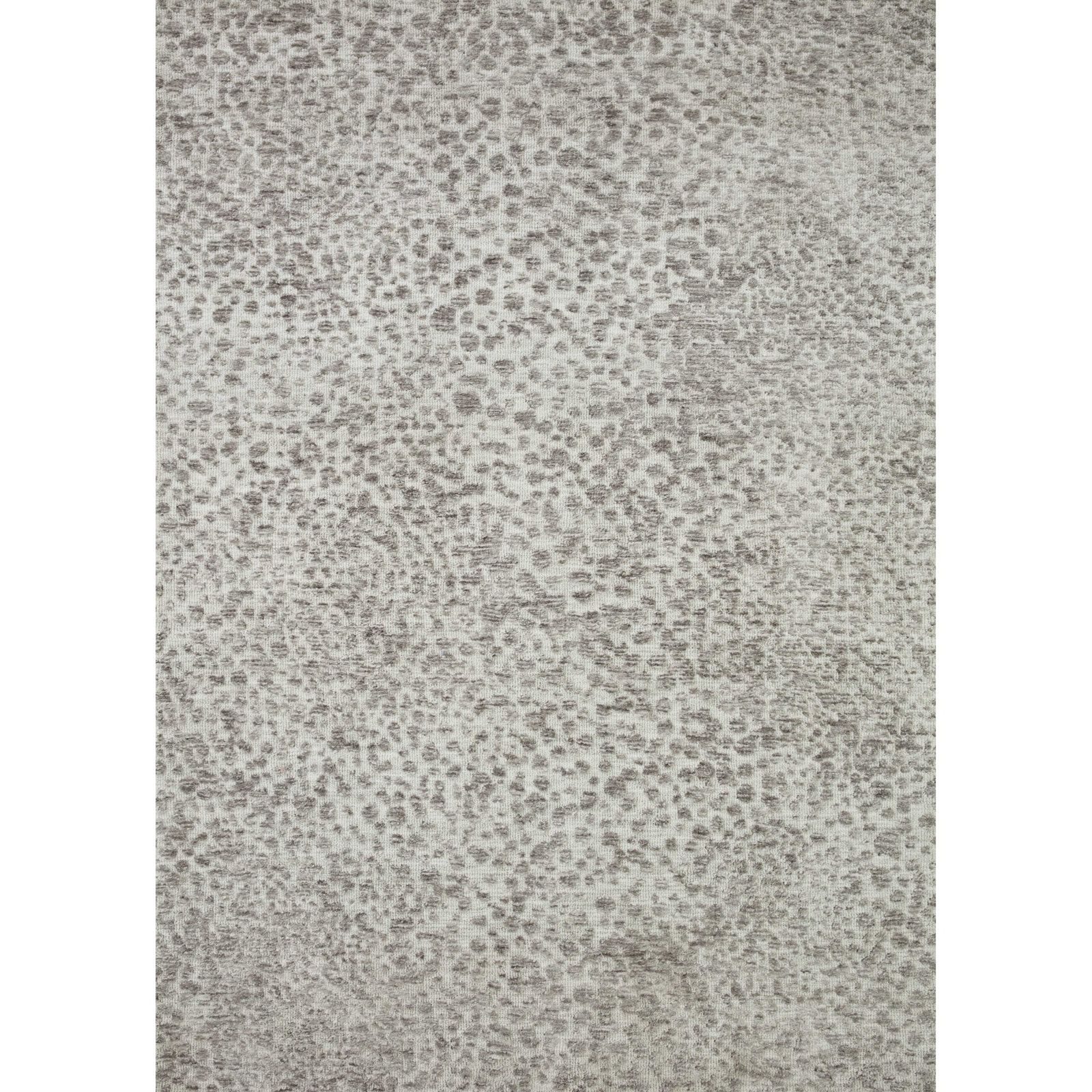 Crispin Silver Ivory Abstract Rug, Abstract, Rectangle 2' x 3'