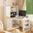 L Shaped Desk With Charger,Computer Desk With Drawers,Bookshelf,With LED Light,Modern Corner Desk,Home Office Desk,L-Shaped Study Table Writing Desk,Corner Gaming Computer Desk With Storage-2050373840