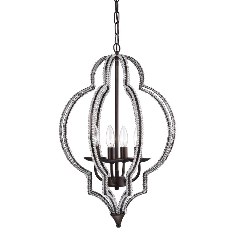 Luminaire suspendu sphère unique/à 4 lumières Ambrosius