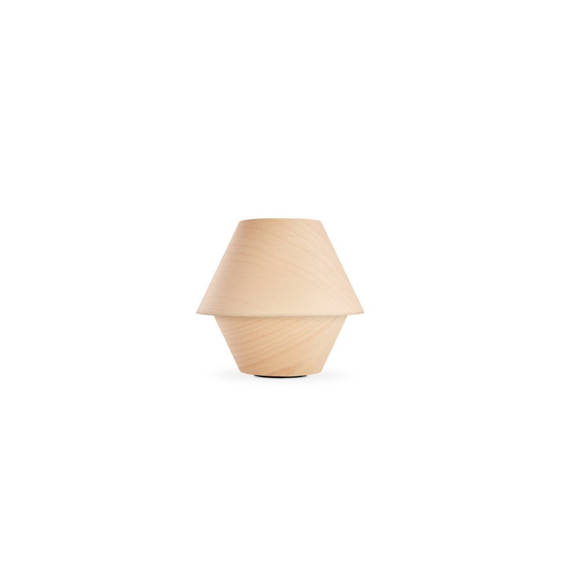 Hotel Simple Table Lamp, 11.2" Dia., Natural Beech, Non-Dimmable