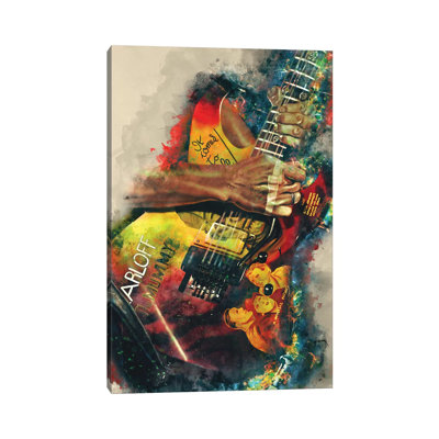 «Kirk Hammett's Electric Guitare» par Pop Cult, impression sur toile tendue