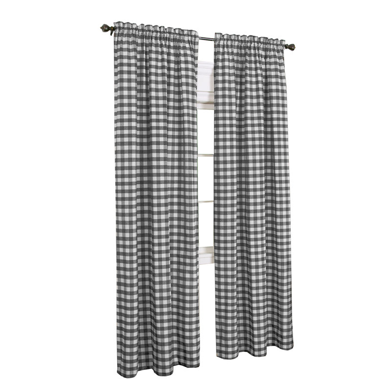 Haylee Sheer Curtain Single Panel, 63" L x 42" W