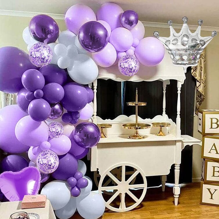 Anniversaire Fifty shades of purple / Décor de ballons  Décoration  anniversaire, Décoration ballon anniversaire, Décoration fête anniversaire