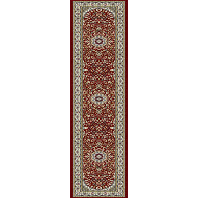 Tapis oriental rouge / ivoire Attell