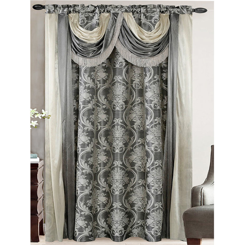 Room Darkening Single Curtain Panel, Gray