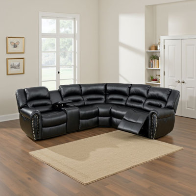 Canapé modulaire en cuir inclinable Gurseerit