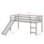 Lit mezzanine simple avec fonctions multiples, incluant une glissade-584647961