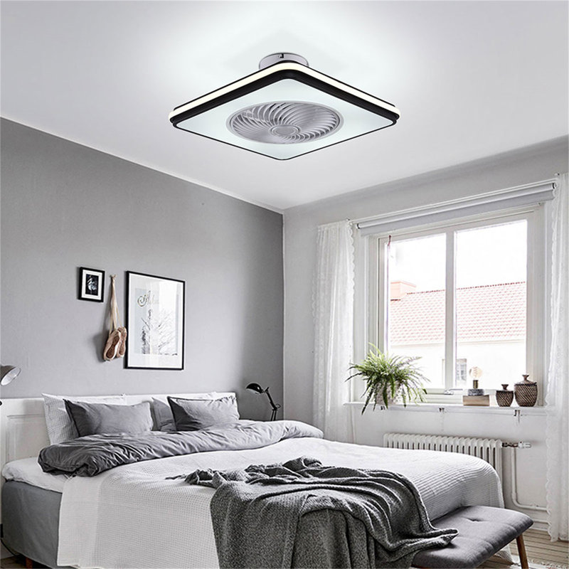 Orwhin 20'' Ceiling Fan with LED Lights, Black