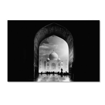 Art mural sur toile tendue - «Taj Mahal» par Hussain Buhligaha pour décoration de salon, de chambre à coucher ou de bureau - 22 x 32