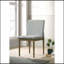 Ensemble de 2 chaises d'appoint en tissu gris clair à cadre naturel en tissu gris clair