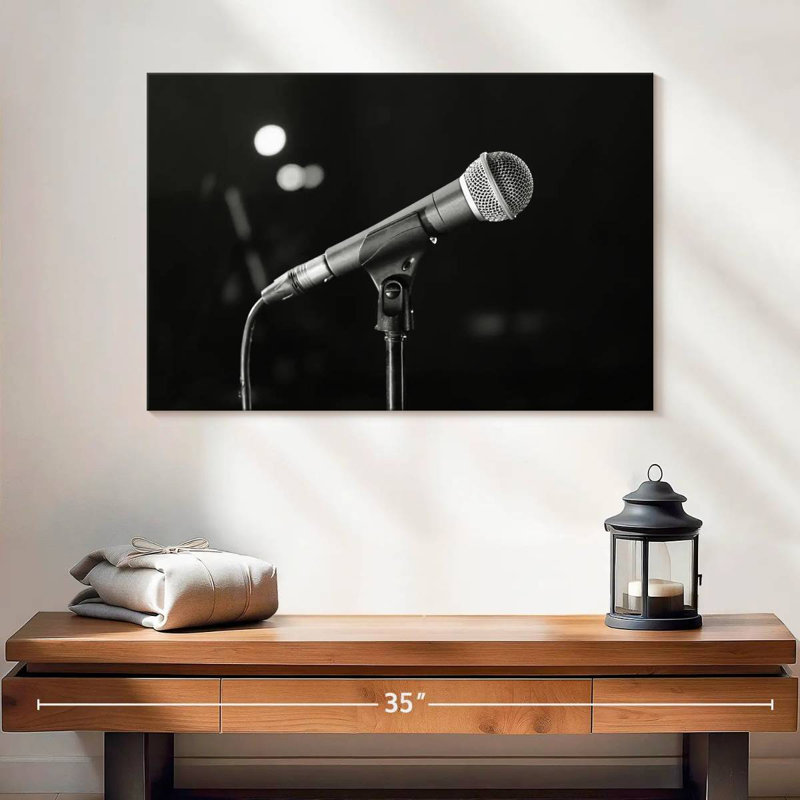 Microphone Abarca, H 26 po x l 39 po