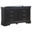 Commode élégante noire