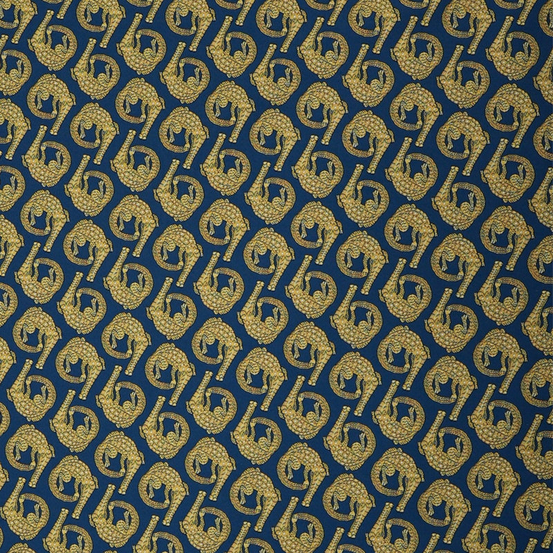 Croco Jacquard Fabric, Royal