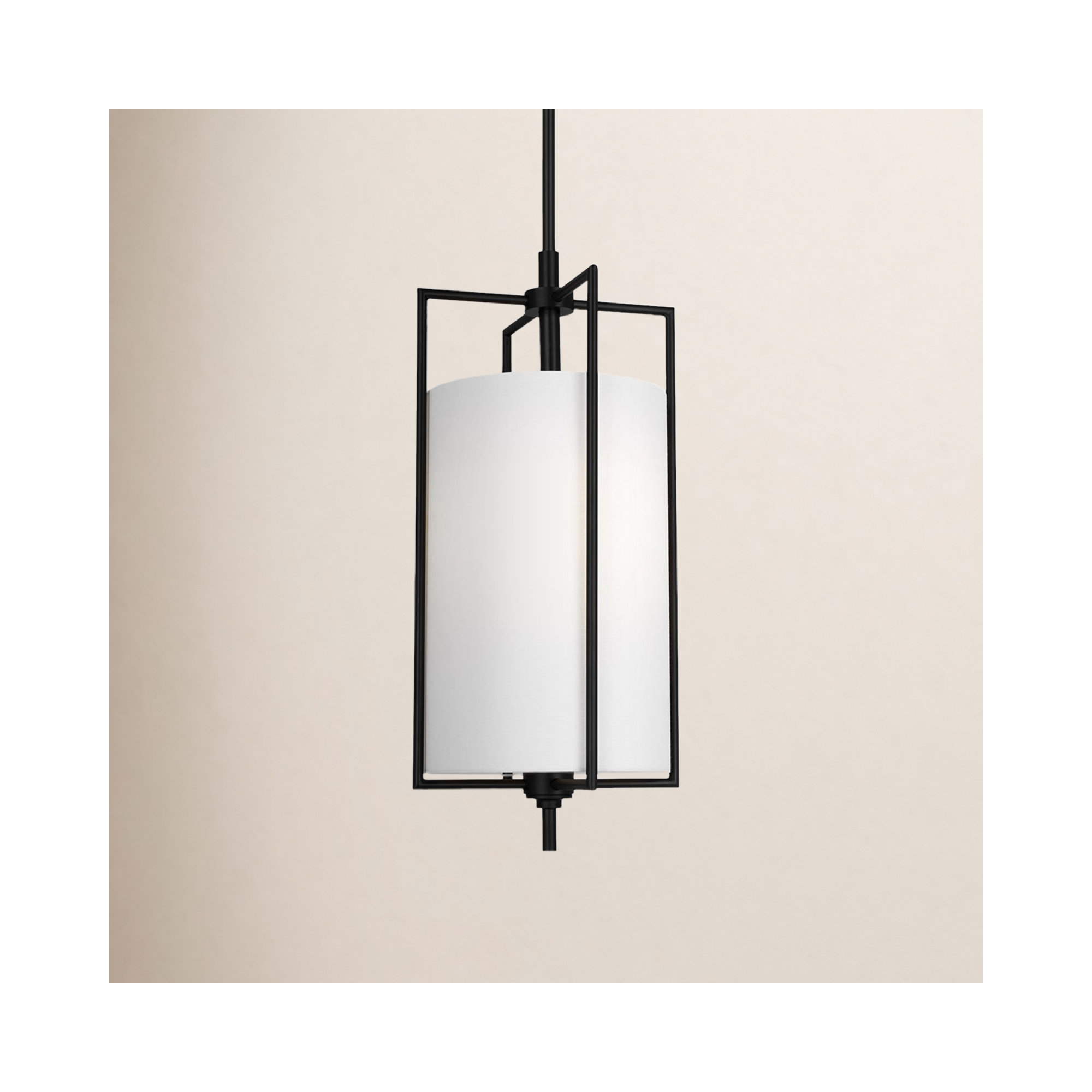 4 Light Dimmable Pendant, Aged Iron, 21.25" H x 9.5" W x 9.5" D