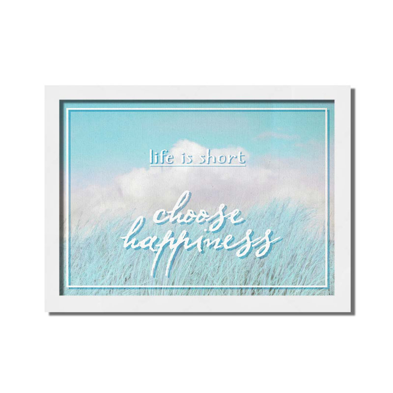 Choisissez Happiness par Hal Halli. Impression sur papier - Montée et encadrée avec de l'acrylique transparent, taille de l'image