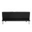 Canapé-lit avec accoudoirs deux supports, structure en bois, pieds en acier inoxydable, PVC