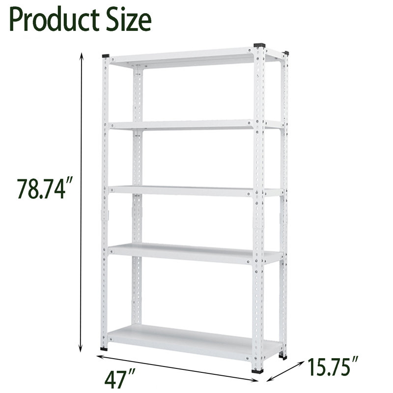 Support de rangement intérieur, Blanc, 78.70" H x 47" x 15.75" D