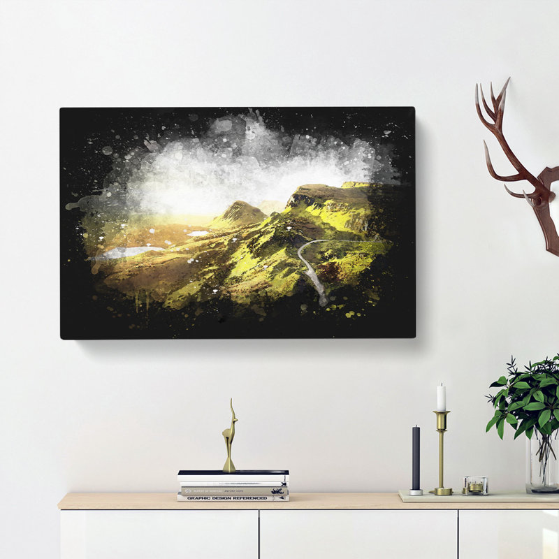 Road Through The Isle Of Skye In Scotland - Wrapped Canvas, 35cm H x 50cm W x 3cm D