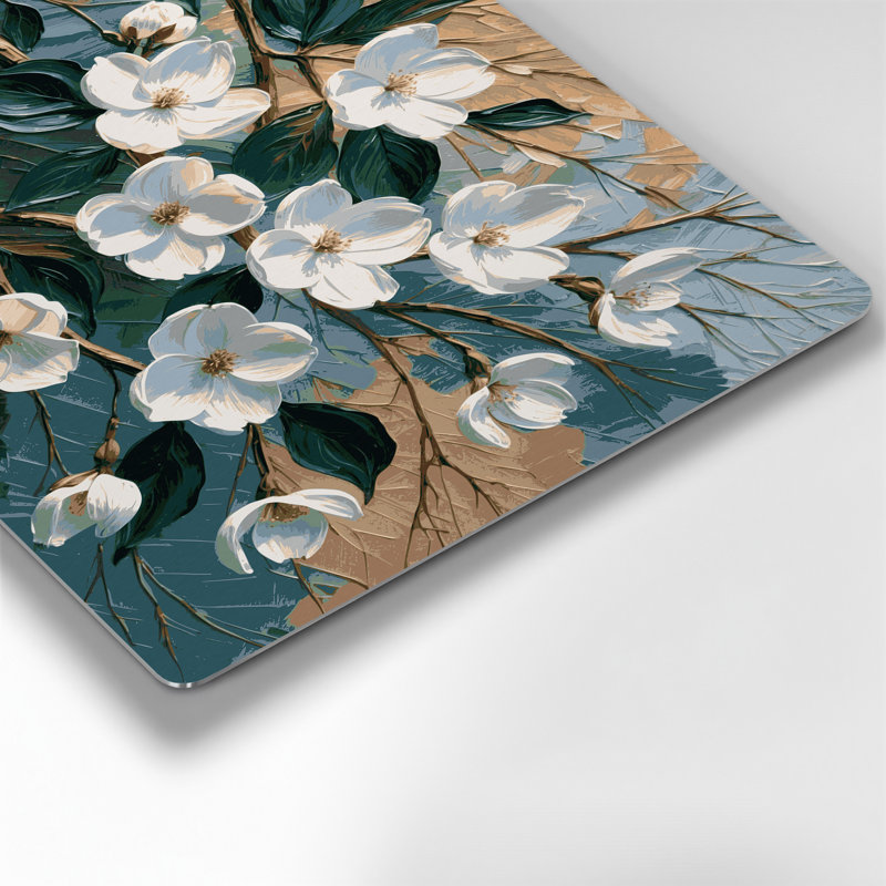 Art mural en métal Botanical Dogwood, H 288 po x l 432 po x P 0,05 po