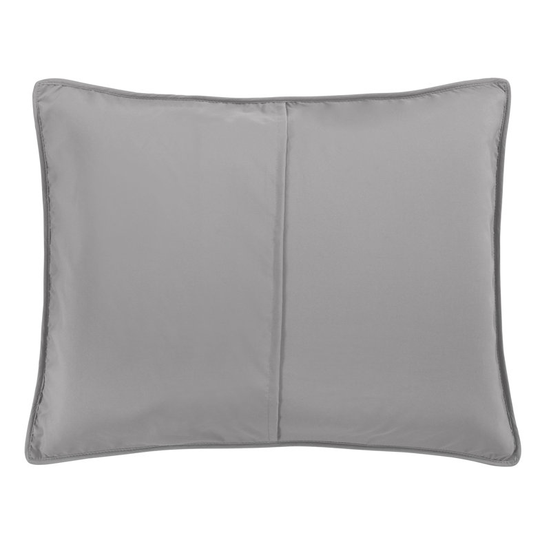 Black and Taupe Reversible Microfiber Full Quilt Set