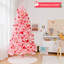 Arbre de Noël rose en flocage artificiel en PVC-137626719