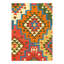 Felizarda Geometric Area Rug in Green
