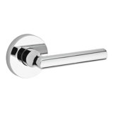 Tube Privacy Door Lever with Contemporary Round Rosette