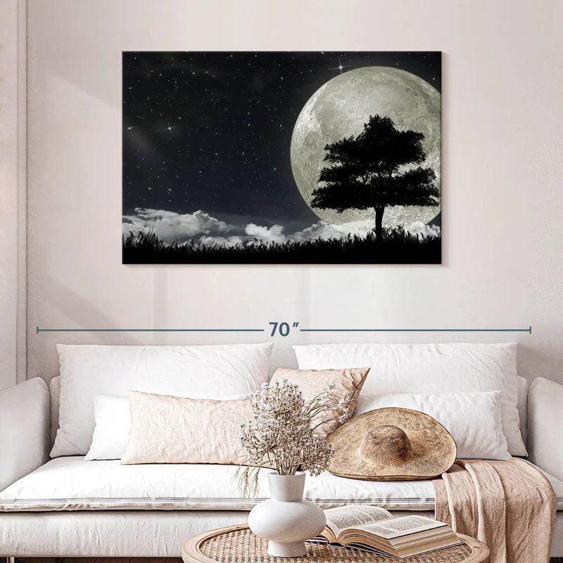 Arbre Oberle au clair de lune, H 30 po x l 45 po